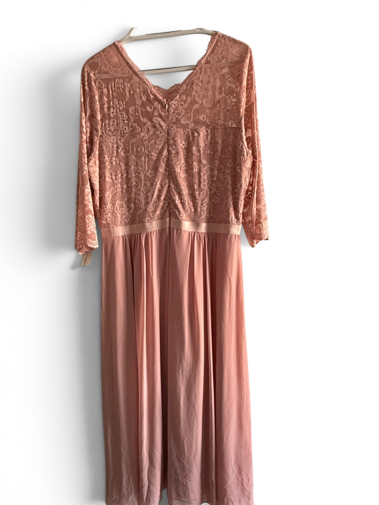 Dusty Rose Lace Maxi Dress